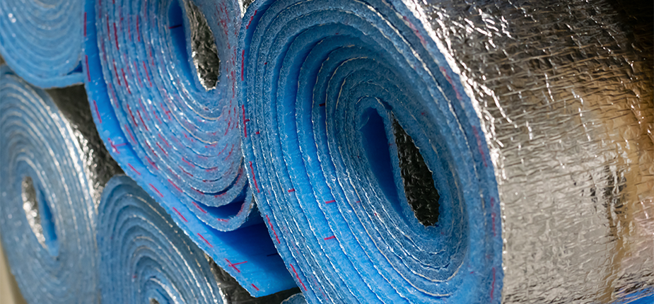 Rolls of industrial insulation